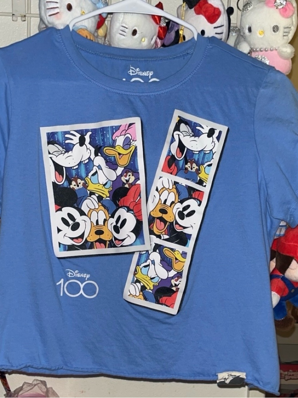 Disney Blue Mickey & Friends 100th Anniversary Graphic Tee